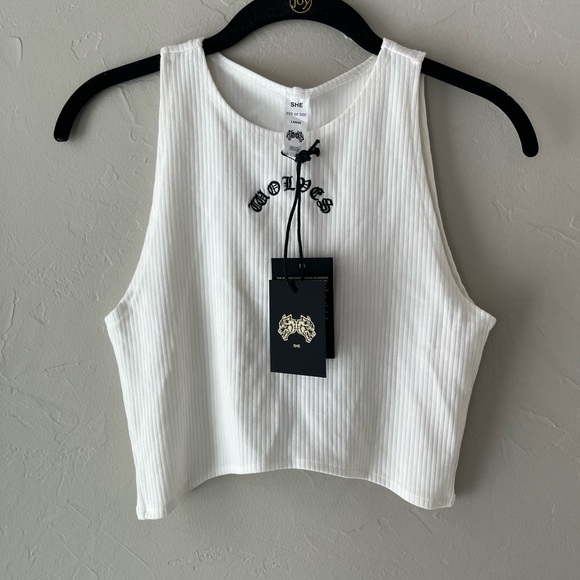🖤DARC SPORT CHOPPER RIB CURVE TANK IN CREAM L - Picture 1 of 6